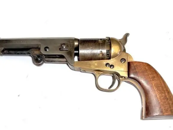 1851 Colt Navy Sheriff .36 Cal Black Powder Revolver – Brass Frame