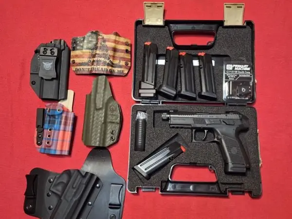 Cz p07 with threaded barrel and extras