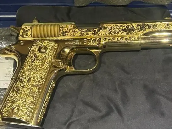 Colt 1911 24k gold