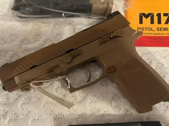 US MILITARY ISSUED SIG SAUER M17 9mm With certificate