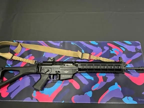 SIG Sauer 556 160th SOAR (A) 5.56 NATO – Folding Stock, Quad Rail, Tan Sling