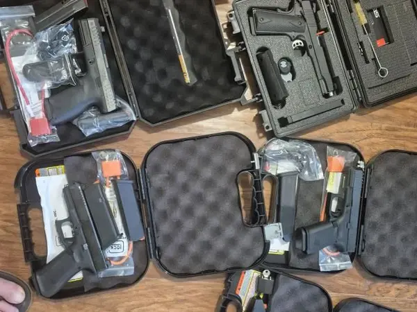 For sale multiple hand guns