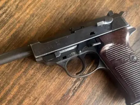 WWII 1943 Walther P.38 (AC43) – All-Matching, No Import Mark, (2) Original Mags