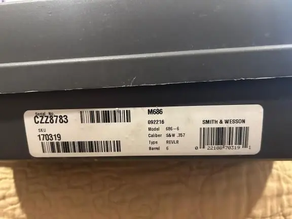 Smith and Wesson 686-6 performance center 357