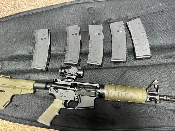 PSA AR-15 pistol with vortex spitfire