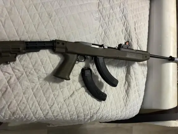 Ruger 10/22 W/t TAPCO Stoke, Suppressor
