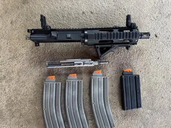 7.5” AR upper w/ CMMG .22 conversion kit