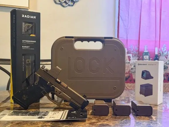 Glock 19x Gen 5 MOS with Radian Ramjet/Afterburner Combo