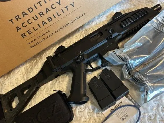 CZ Scorpion EVO 3 S1 9mm NIB W/ 4 mags/ S/B tactical brace