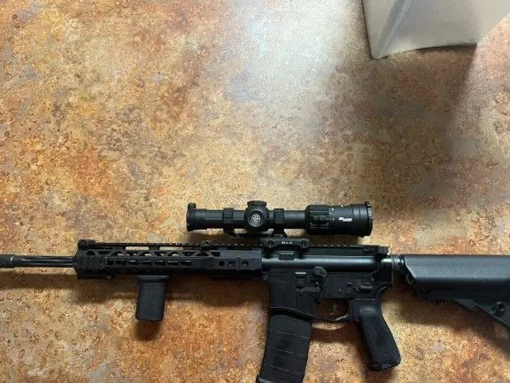 Ar15 built with optic and grip 2- 30Round magazines