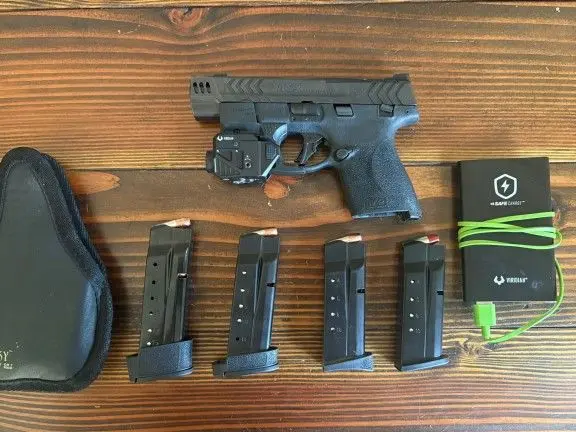 9MM PORTED AND COMPENSATED M&P SHIELD CARRY COMP PACKAGE—LOOK!