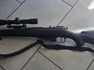 MOSIN NAGANT bolt action 1944 stamped rifle with scope