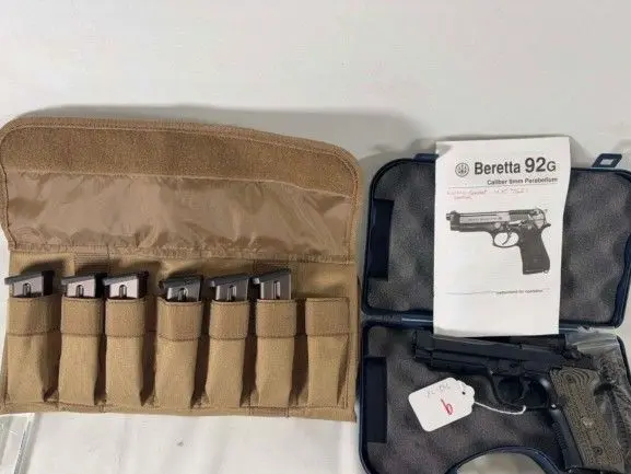 Beretta Wilson Combat 92G Brigadier Tactical LIMITED EDITION 9mm w 2 mags, holster, and soft case NIB