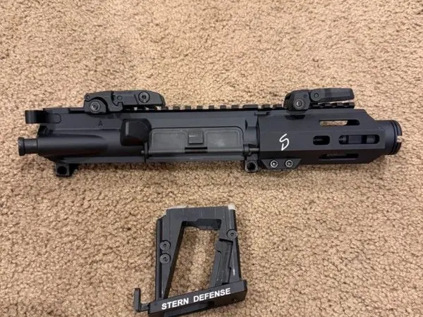 Stern Defense 9mm ar15 upper w/ mag well adapter
