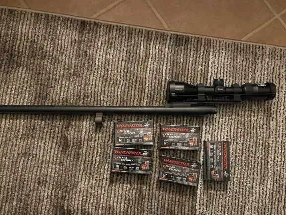 Fully rifled slug barrel 12g 870 Remington + sabot slugs