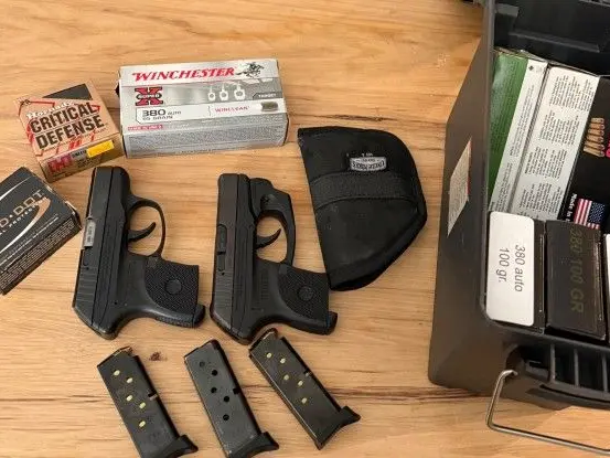 2 Ruger LCP 380s + ammo