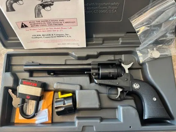 Ruger Single Six New Model, both cylinders, LNIB.