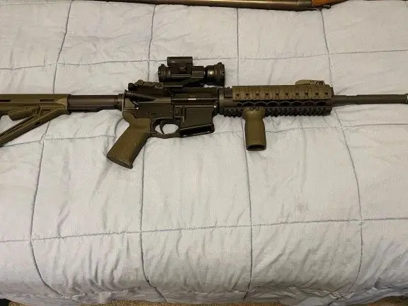 AR-15 with Vortex strike fire II (it is a build)