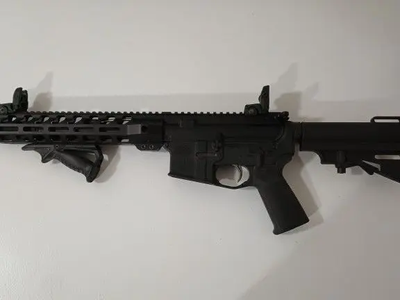PSA PA-15 5.56 AR Pistol – 8.5" Barrel, M-LOK, EPT Trigger (Enhanced Polished Trigger), Custom Hand Stop & Fluted Flash Can