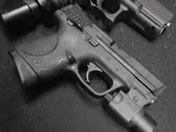 S&W M&P Compact 9mm double stack.
