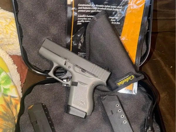 GLOCK 43 GREY FRAME LASER COMBO W EXTRAS