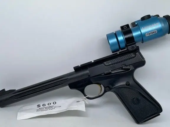 Browning Buck Mark 22 lr semi-automatic pistol (.22 caliber) pistol with Aimpoint Comp Red Dot scope