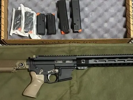 PSA PA-9 9mm AR15 10.5” w/ Higher End Extras