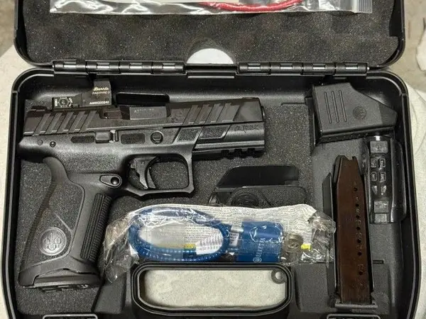 Beretta apx-1 with burris red dot