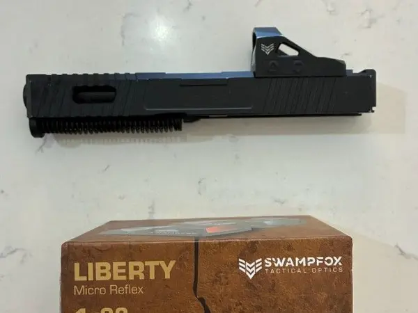 Gen 3 Glock slide with red dot
