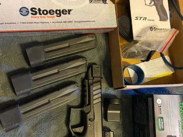 Stoeger Str9s combat w/ truglo red dot and comp