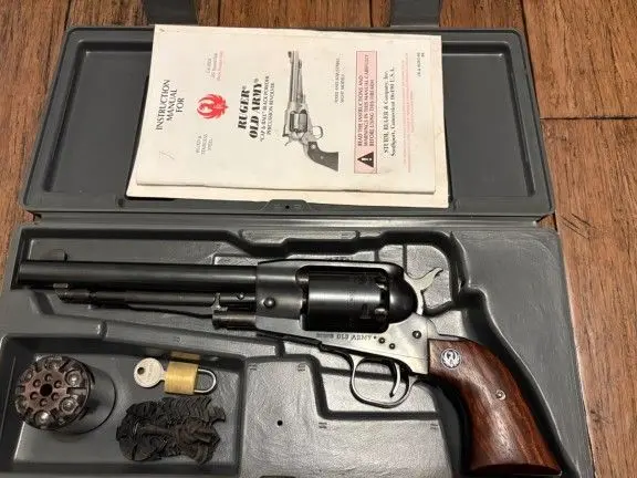 Ruger Old Army .45 Black Powder Cap & Ball Revolver – Blued 7.5” (Cased w/ Extras)