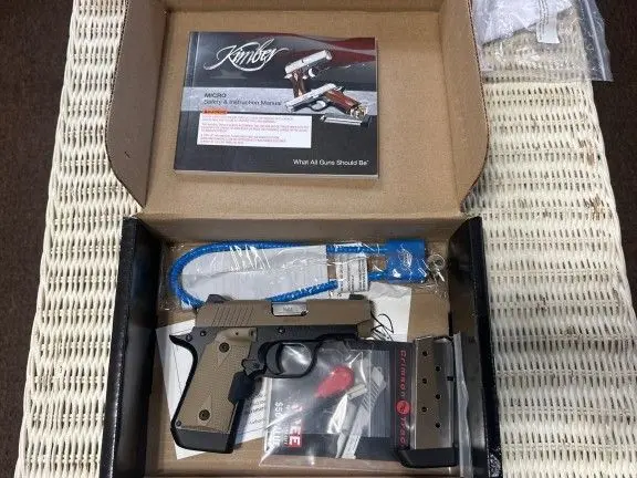 Kimber Micro 9 FDE with crimson trace laser grips