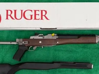 Ruger Mini-14 stainless, folding stock, NEW