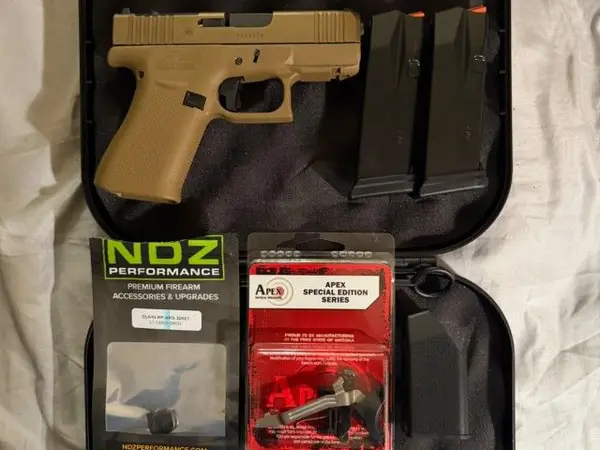 LBNIB Built Glock 43X MOS FDE W/ 2-15 Round Mags 918-395-2474