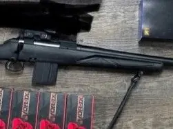 Ruger American 6mm Arc w/Q little drop kick 6.5 suppressor and 200.00 ammo