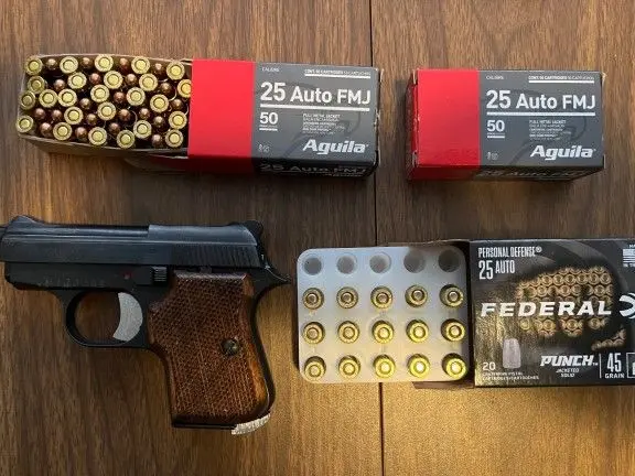 Tanfoglio GT27 .25acp with ammo