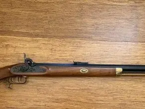 Thompson/Center TC Hawken .45 Percussion Muzzleloader, 28 in. Octagonal Barrel, Color Case-Hardened Lock, Double-Set Triggers