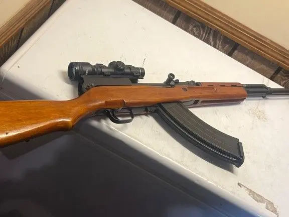 SKS Rifle with Bantom scope and 30 rd mag