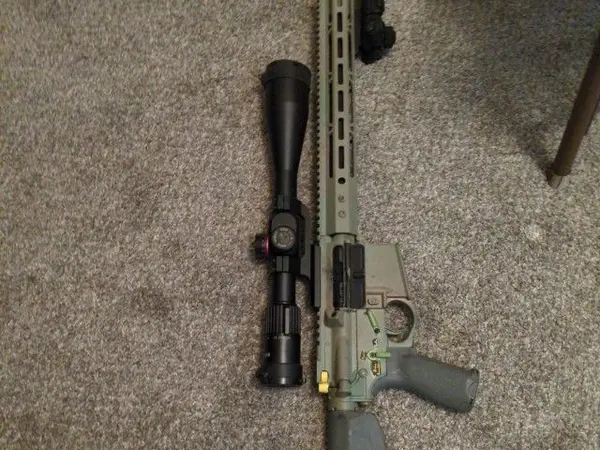 Spikes tactical AR 15 6.5 Grendel mult.i cal. + Monstrum scope