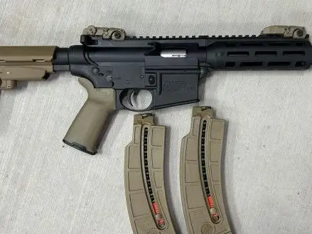 M&P 15-22 pistol FDEish