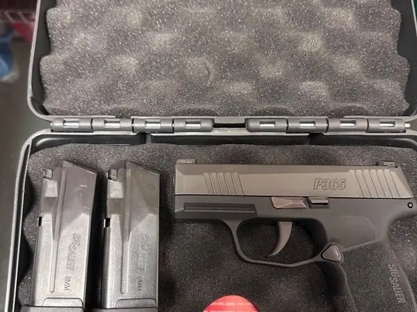 Sig P365 9mm With Holster & Ammo