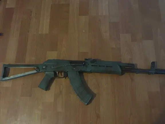AK with AK flex binary trigger