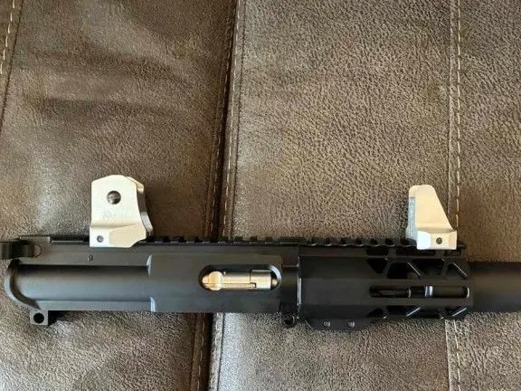 AR-15 22LR 22 LR COMPLETE UPPER 4.5" WITH IRON SIGHTS AND (2) 25RD MAGAZINES
