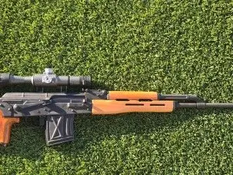 Romanian PSL 54C Dragunov style sniper rifle with scope