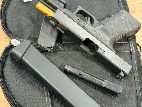 Glock 21C .45 acp with Alpha Match grade TiN barrel