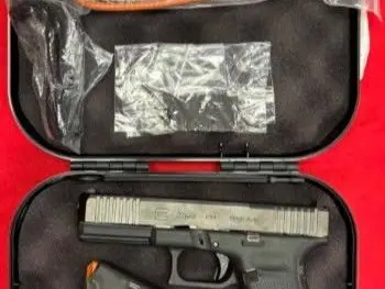 Glock 20 Gen 5 pistol in 10mm black MOS