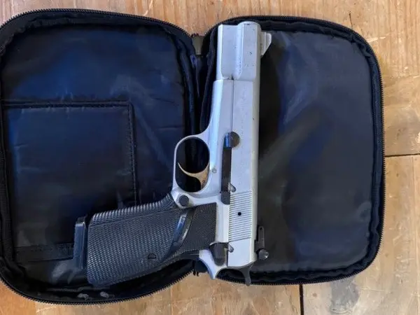 FN Browning Hi-Power Chrome Finish