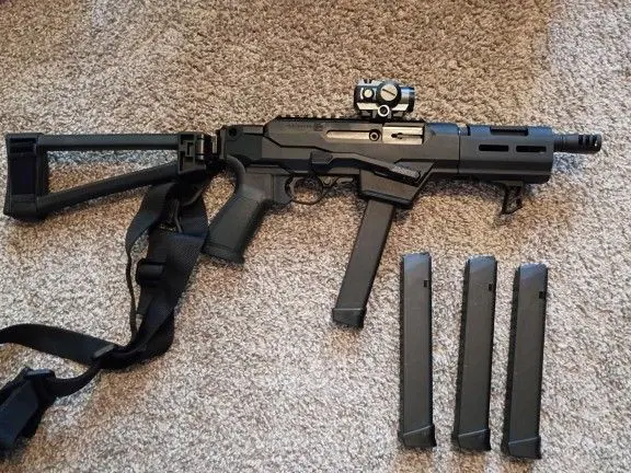 Ruger PC Charger - SB Tactical Brace - Sig Romeo 4DR - Jawbone Extended Mag Release