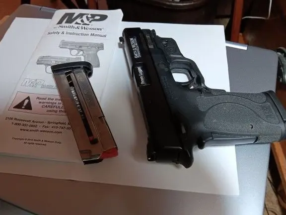 9mm S&W EZ. M&P green dot sight