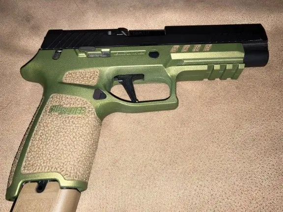 Sig P329 M17 with optics cut.